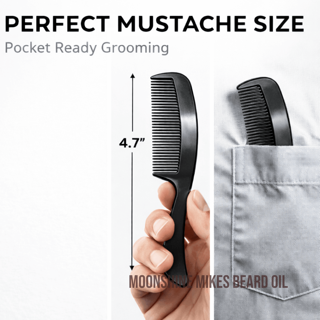 GENTS Mini Mustache Comb – 4.7” Fine Tooth