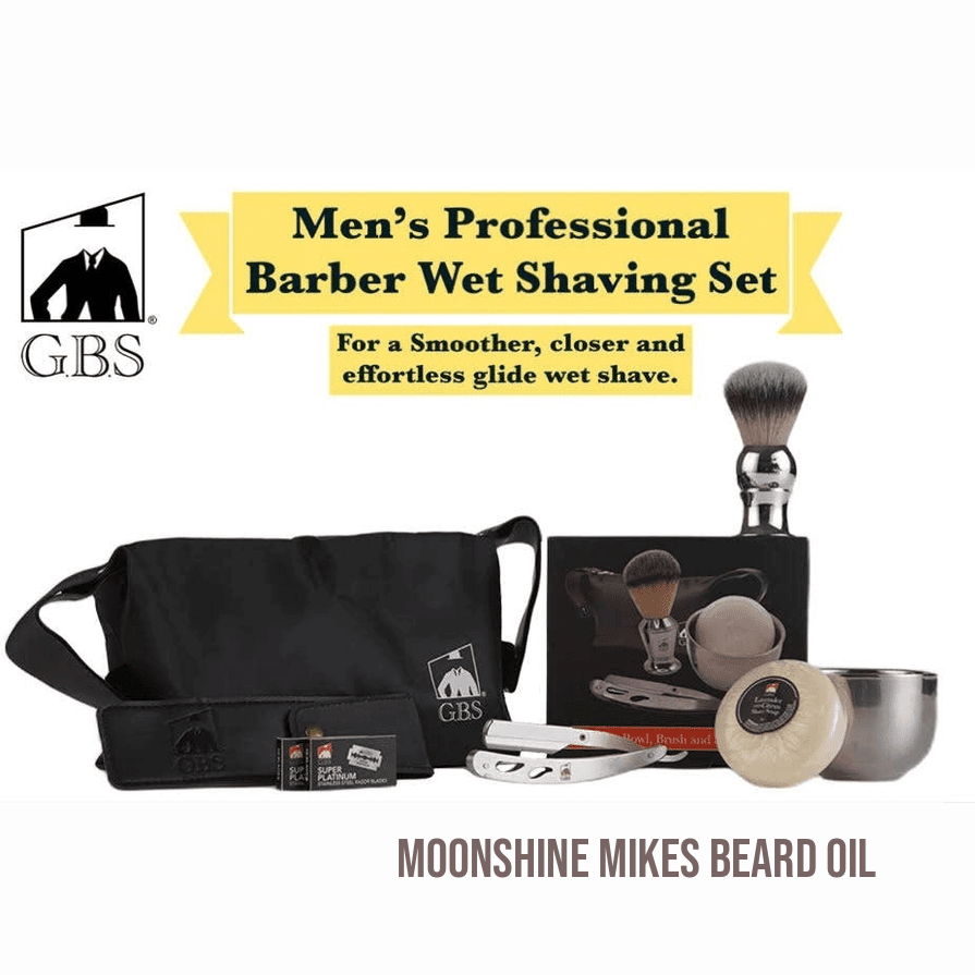 Men's Professional Barber Wet Shaving Set- Interchange