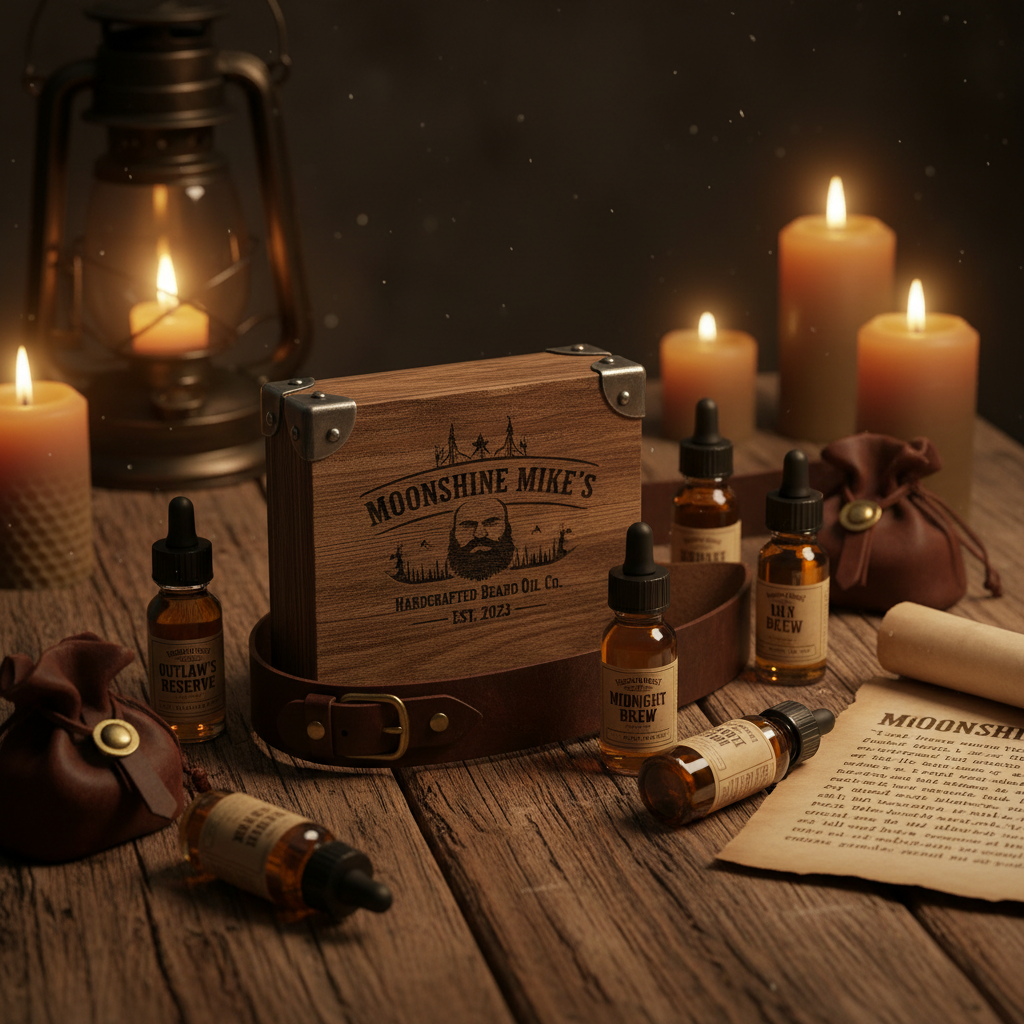 Moonshine Mike's Beard Oil Sample Box